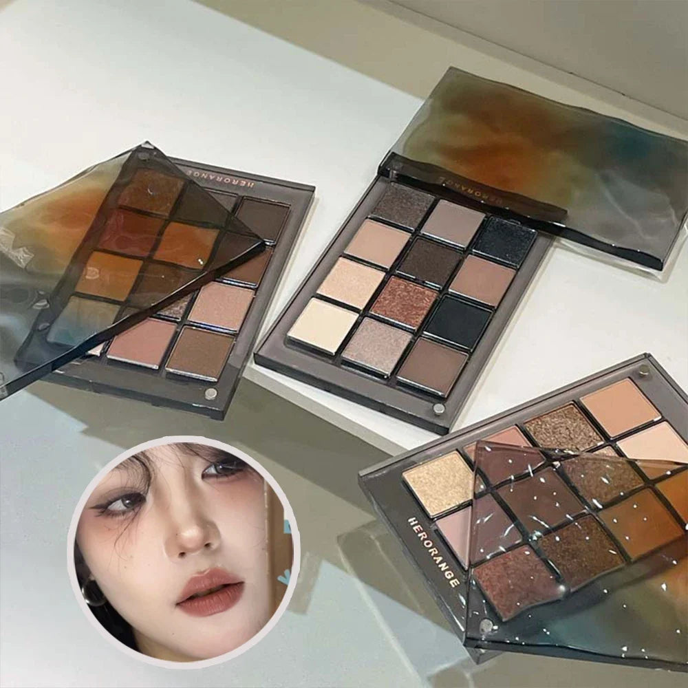 HERORANGE 12-Color Eyeshadow Palette – Blendable Shades Eyeshadow Palette Qme