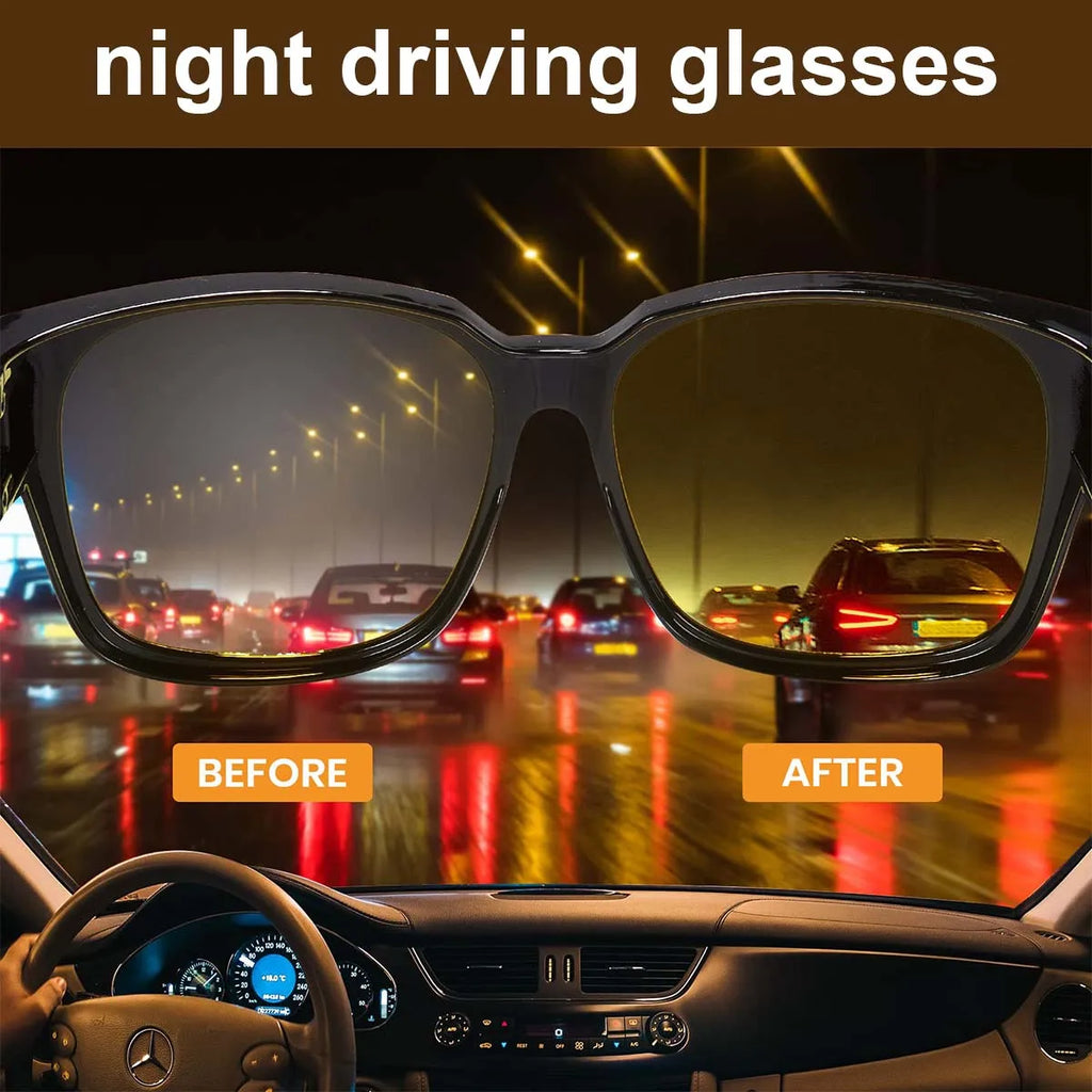 VOPHA T02 Anti-Glare Night Driving Glasses UV400 Unisex Night Driving Glasses Qst