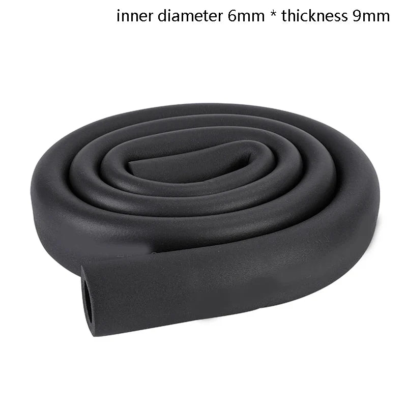 Sponge Rubber Pipe Insulation Sleeve 1.8M – Waterproof Thermal Pipe Insulation Sleeve Qme ID6MMxthickness9MM
