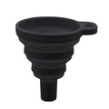 Foldable Silicone Car Funnel – Engine Oil, Petrol & Washer Fluid Car Fluid Funnel Qme black