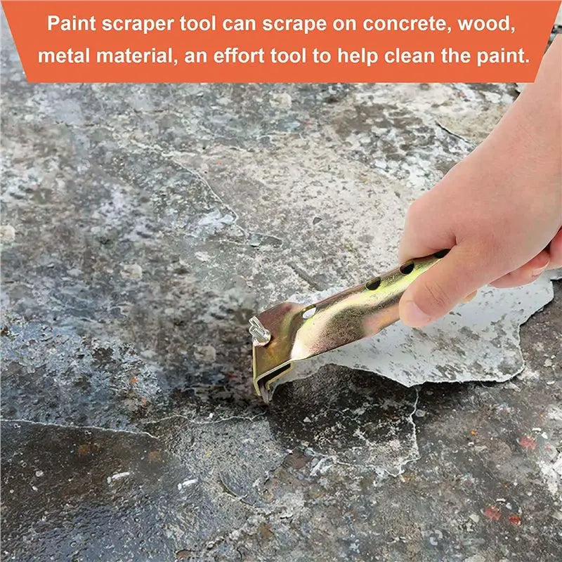 Heavy Duty Paint Scraper – Double-Sided Carbon Steel Blades Paint Scraper Qme