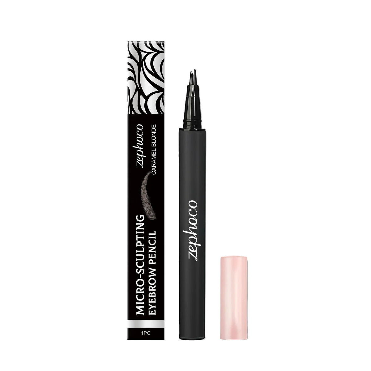 Zephoco Multi-Color Eyebrow Pencil – Ultra-Fine Natural Look Eyebrow Pencil Qst Caramel Light Gold