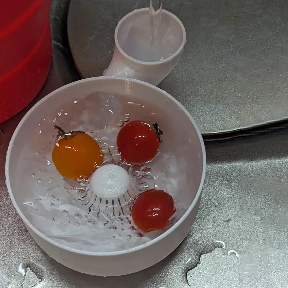 Portable Fruit & Vegetable Wash Bowl Spinning Basket Vegetable Wash Spinner Qme