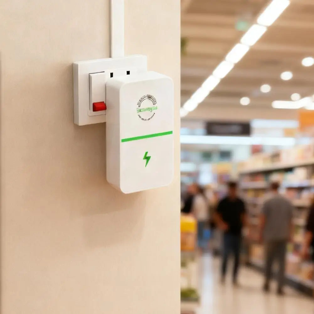 Home Power Energy Saver Plug – US UK EU Stable Voltage Energy Saver Plug Qme
