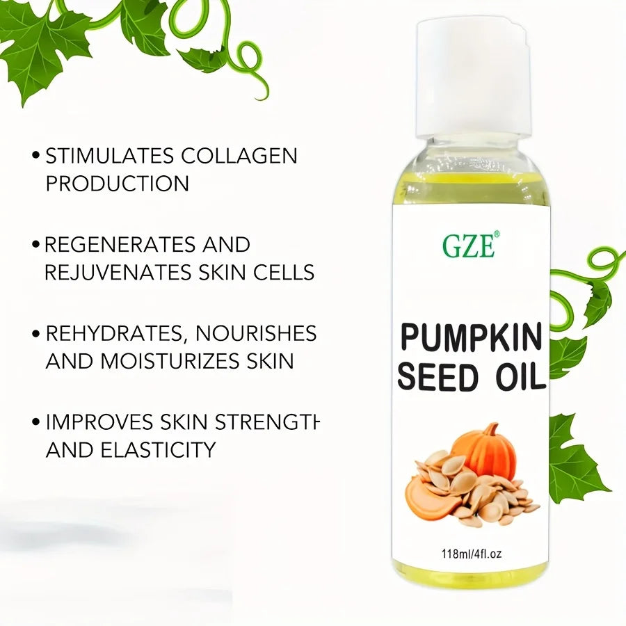 GZE Organic Pumpkin Seed Carrier Oil – Cold Pressed & Pure Carrier Oil Qme