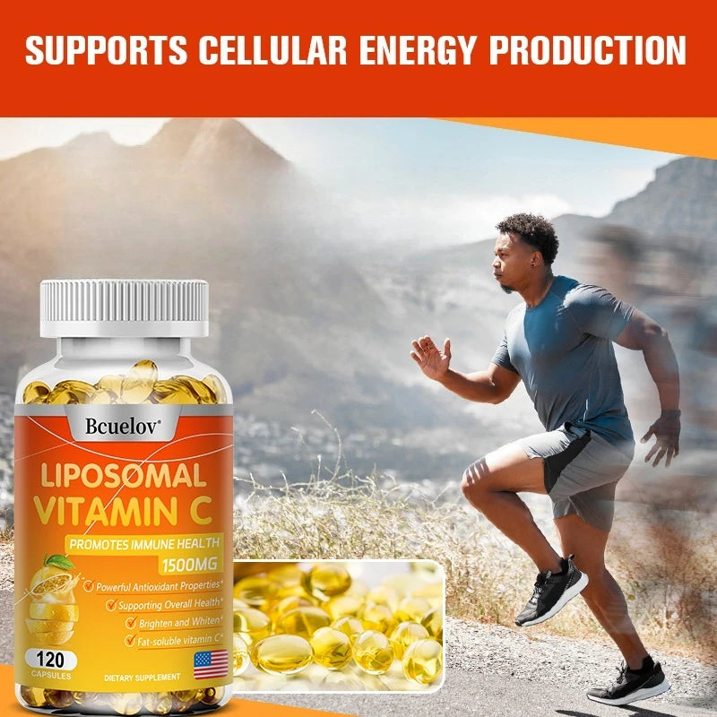 Liposomal Vitamin C Capsules – Collagen & Immune Support Vitamin C Supplement Qst