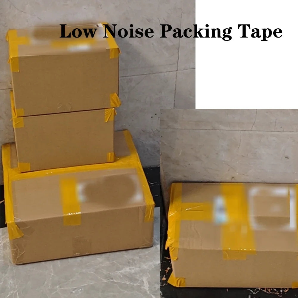 Yellow Packing Tape 48mm x 100 Yard – Low Noise Carton Sealing Packing Tape Qme