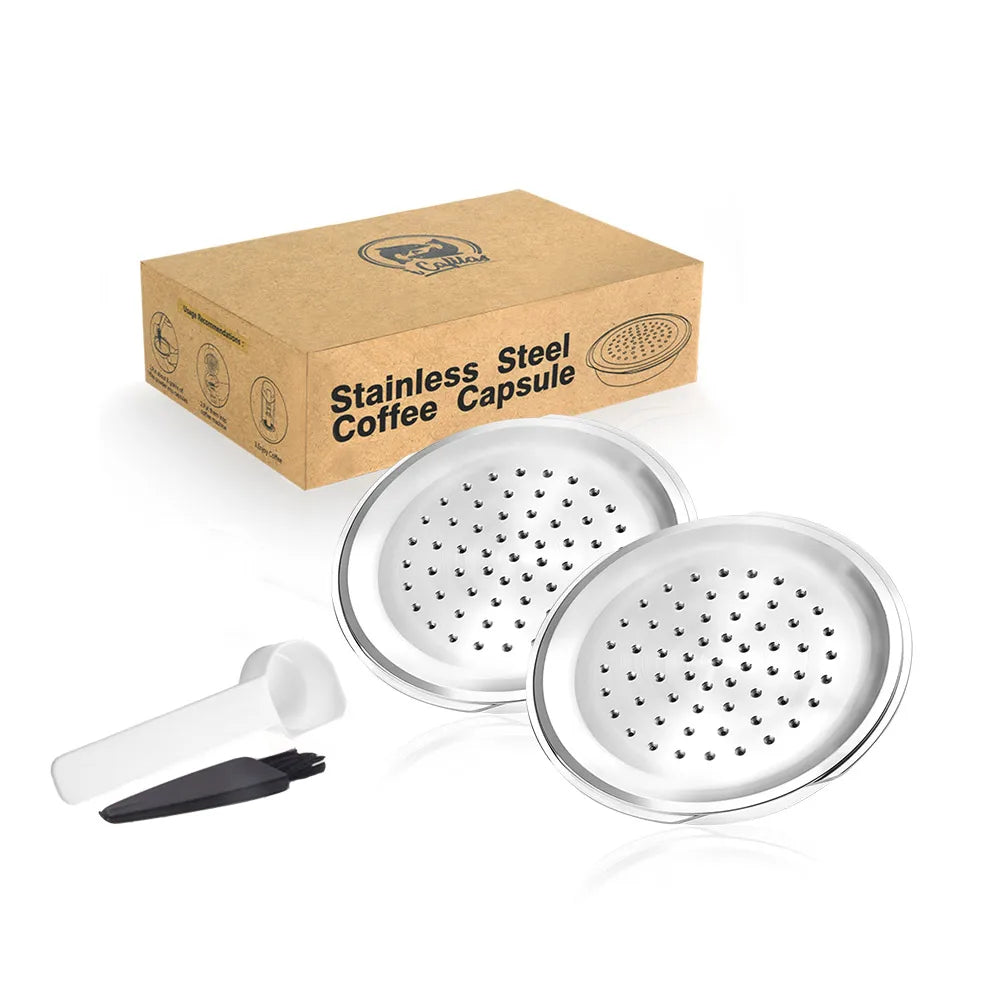 Reusable Stainless Steel Coffee Capsule – Philips Senseo Refillable Coffee Pod Qst 2PODS