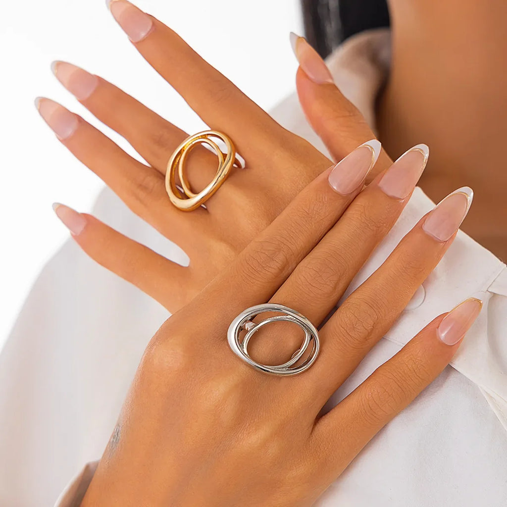 Boho Butterfly Flower Rings for Women – 5 Styles Adjustable Boho Statement Ring Qme
