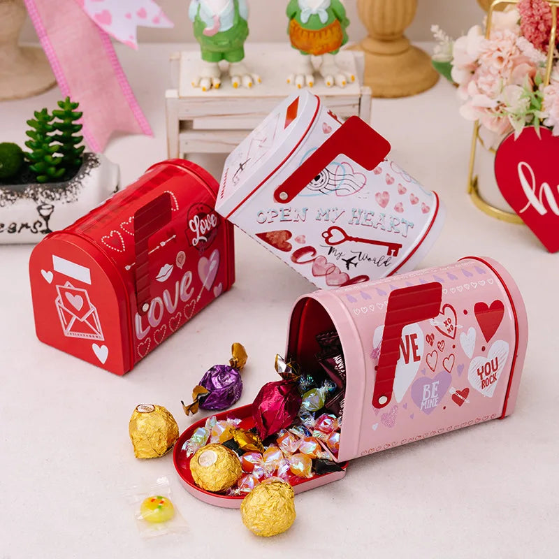 Heart-Shaped Metal Storage Box | Wedding & Anniversary Gift Decorative Storage Box Qme