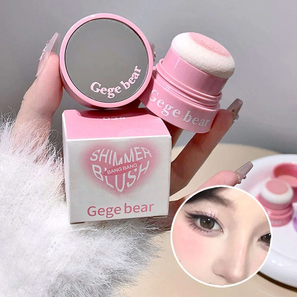 Gege Bear Matte Blush Powder – Natural Finish, Long-Lasting Matte Blush Powder Qme