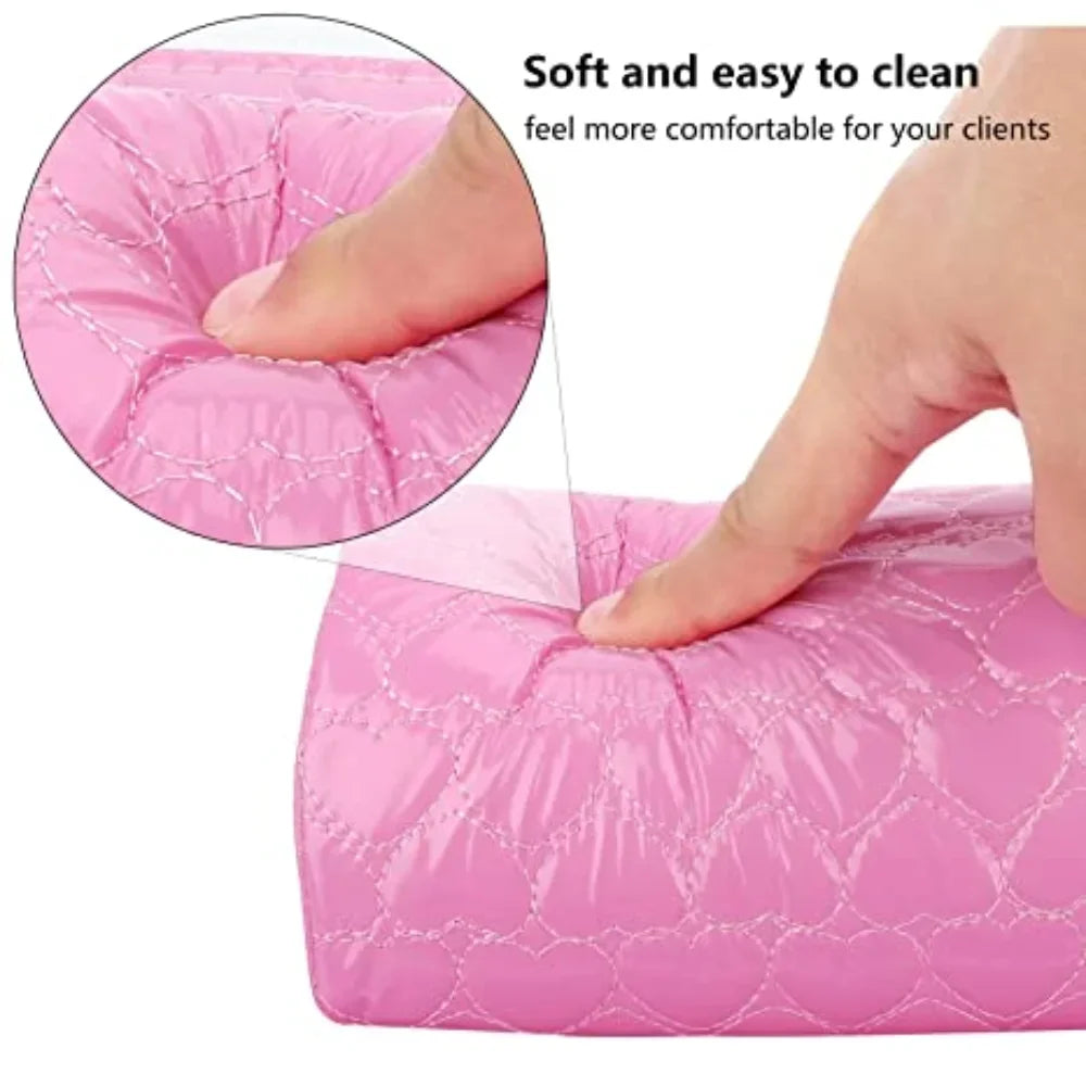 Soft Manicure Hand Rest Pillow – 10 Colors Nail Arm Cushion Manicure Arm Cushion Qme