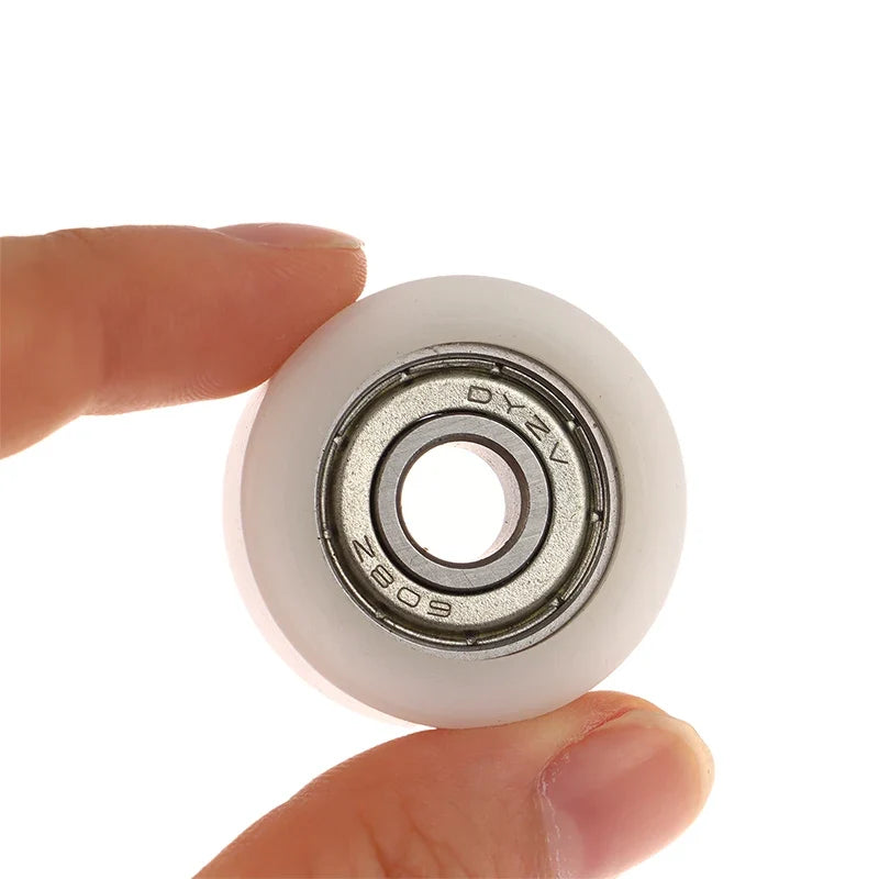 608 ZZ Nylon POM Roller Wheel 8x30x10mm Plastic Bearing Pulley Bearing Pulley Wheel Qme
