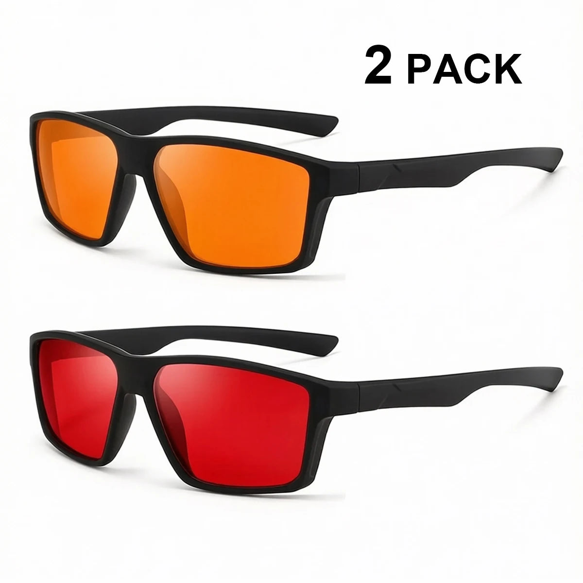 VOPHA S68 Blue Light Blocking Glasses – Unisex Rectangle Blue Light Glasses Qst 2 Pack