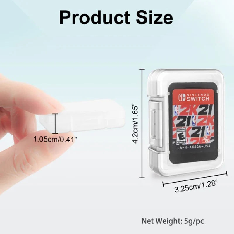 Nintendo Switch Game Cartridge & Micro SD Card Storage Case Game Cartridge Case Qme