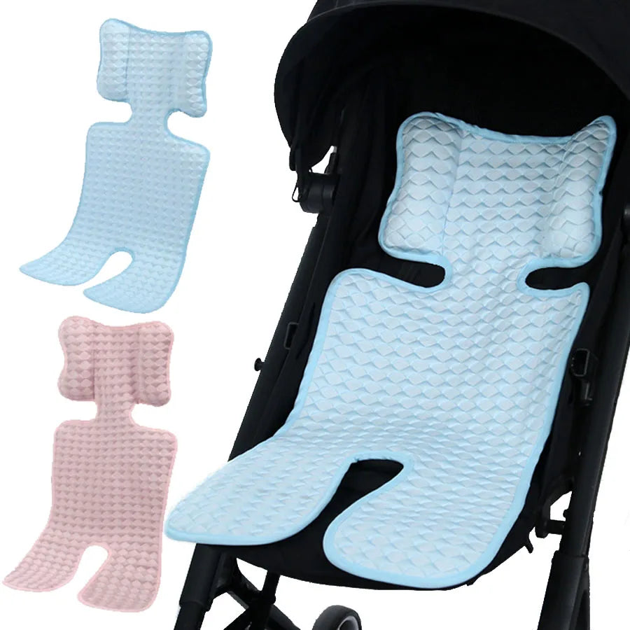 Summer Baby Stroller Seat Mat – Breathable Cotton Cushion Stroller Seat Cushion Qst