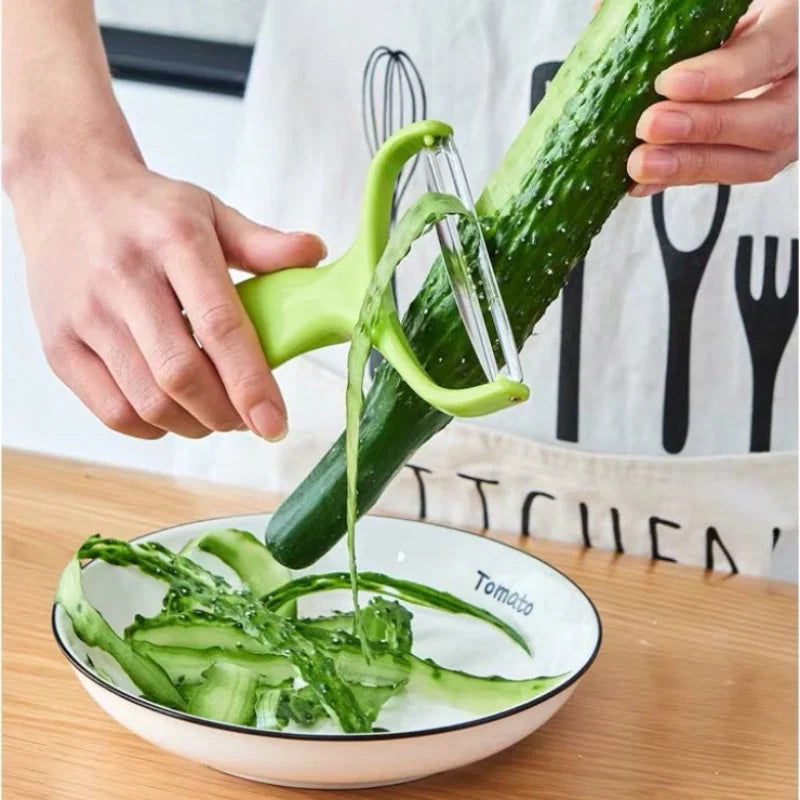 Vegetable Slicer & Peeler – Stainless Steel Grater Tool Vegetable Slicer Peeler Qst