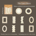 20 Sheets Lace Decorative Stickers for Scrapbooking & DIY Crafts Scrapbooking Stickers Qme 5