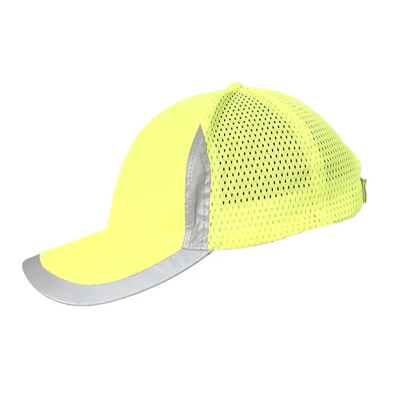 High-Visibility Bump Cap – Protective Hard Hat for Men Protective Bump Cap Qme Fluorescent yellow