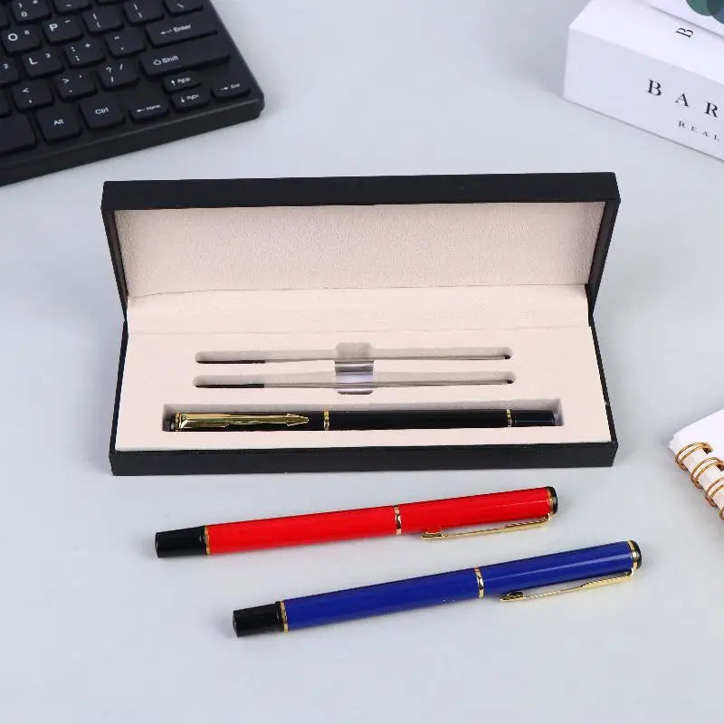 Luxury Gift Box Ballpoint Pen | Metal Pen with Refills – Qme Ballpoint Pen Gift Set Qme
