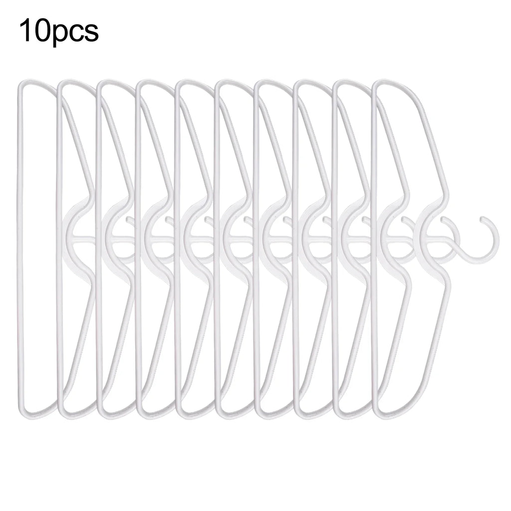 Anti-Slip Short Neck Clothes Hangers – Space-Saving Plastic Clothes Hangers Qme 10pcs