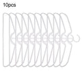 Anti-Slip Short Neck Clothes Hangers – Space-Saving Plastic Clothes Hangers Qme 10pcs