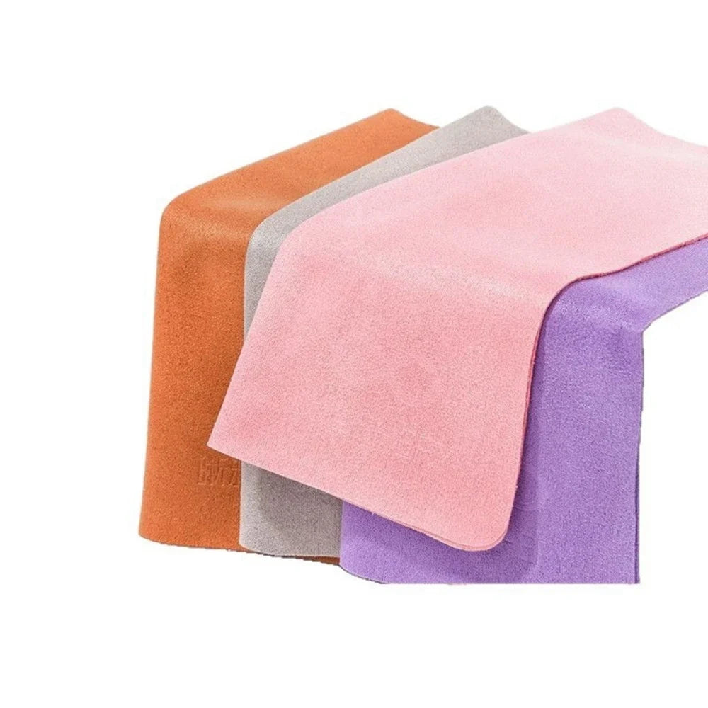5-Pack Suede Microfiber Glasses & Lens Cleaning Cloths Microfiber Cleaning Cloth Qme