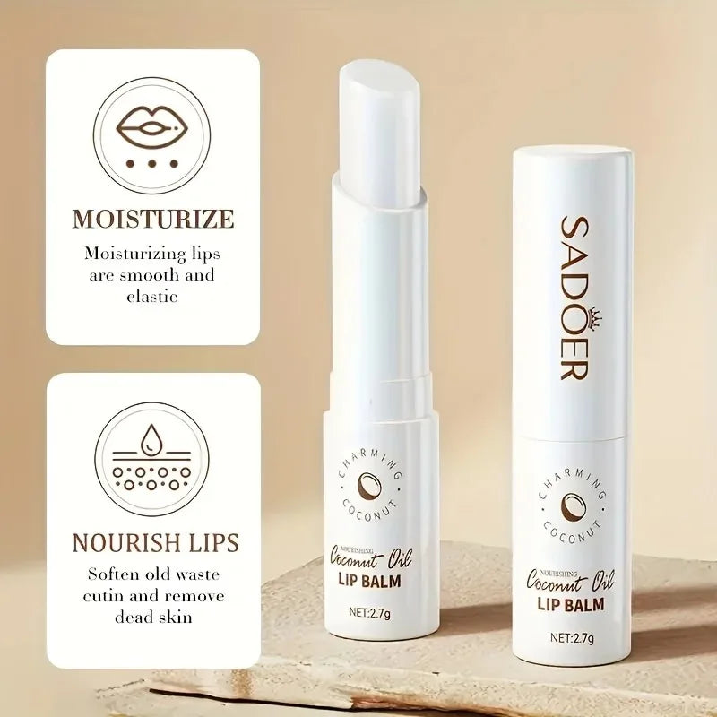 REAROYA Coconut Lip Balm – Nourishing Daily Moisture for Lips Lip Balm Qst