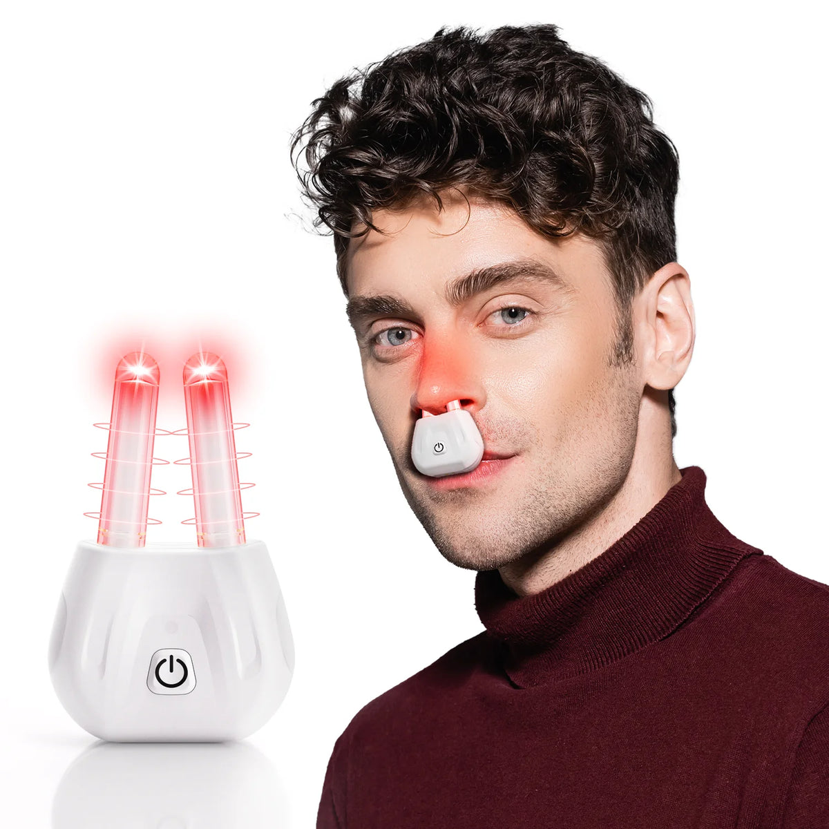 XceeFit Portable Red Light Nasal Therapy Device | Rechargeable Red Light Therapy Device Qst