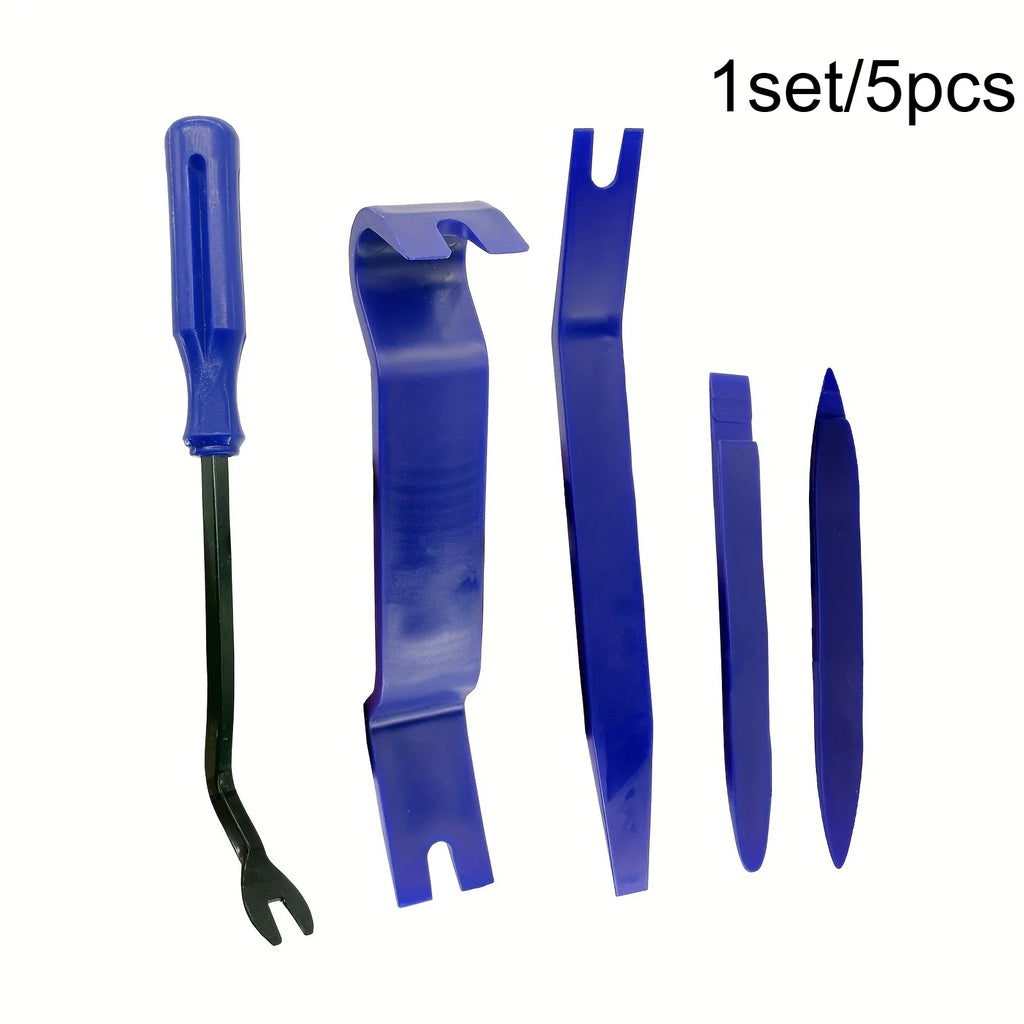 5-Piece Auto Trim Removal Tool Kit – Car Pry Panel & Dash Clip Auto Trim Removal Tool Qme 1set 5pcs