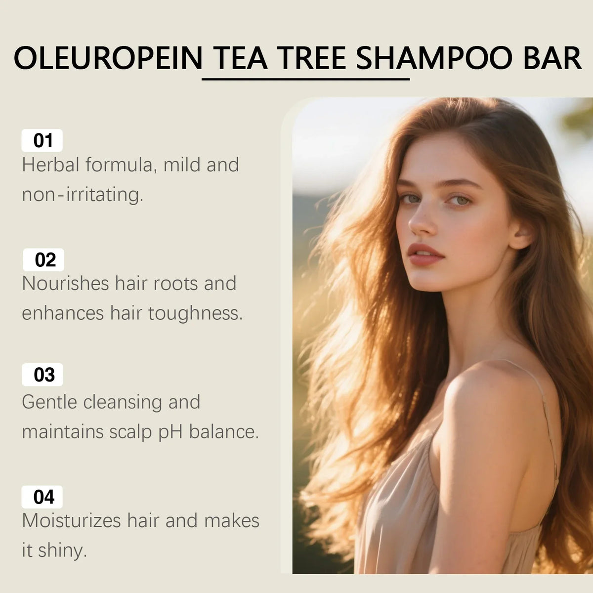 Herbal Tea Tree Oil Shampoo Bar – Scalp & Hair Care Herbal Shampoo Bar Qme