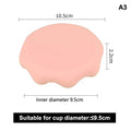 Silicone Leakproof Mug Lid Multi-Size Heat-Insulating Cover Silicone Mug Lid Qme A3