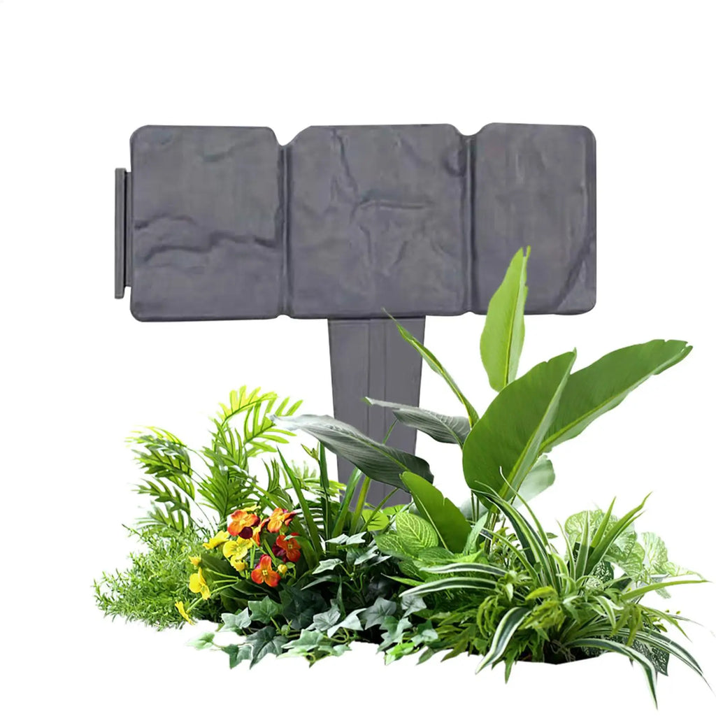 Faux Stone Garden Brick Edging – Decorative Lawn Border Garden Edging Qme