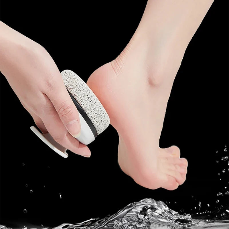 Round Volcanic Pumice Stone Exfoliating Foot File Pumice Foot File Qme