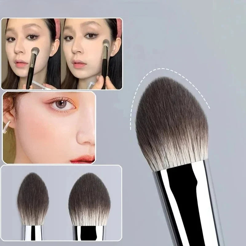 Peach Heart Blusher & Tapered Highlighter Makeup Brush Makeup Brush Qme