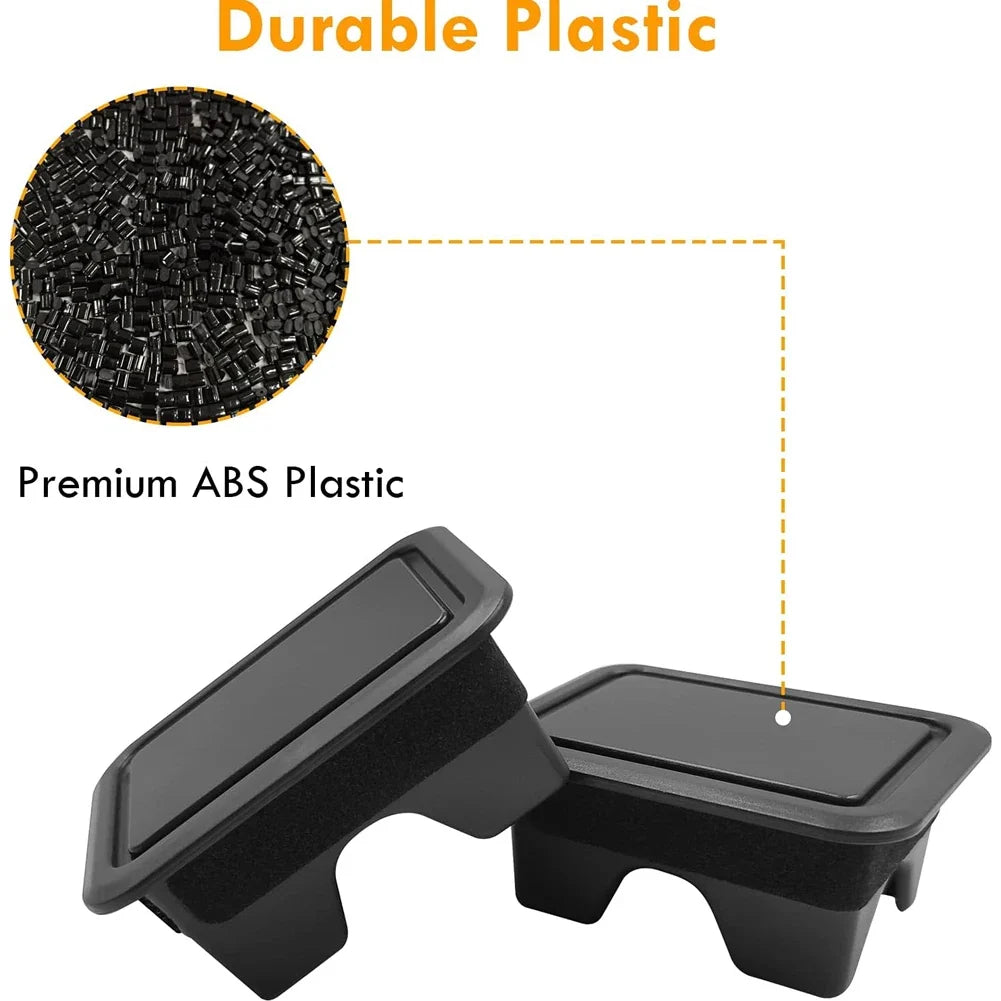 Truck Bed Rail Stake Pocket Covers & Tail Hole Plugs – 2 Sets Truck Bed Accessories Qme