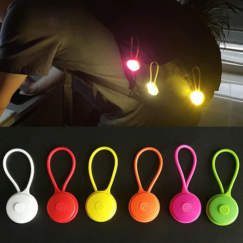 Silicone LED Backpack Safety Light | Night Running & Cycling Outdoor Safety Light Qme