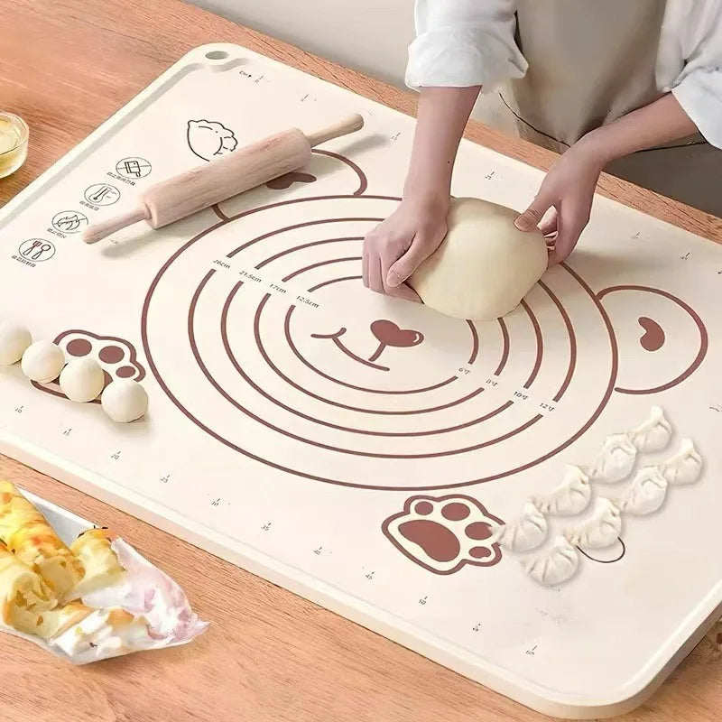 Silicone Baking Mat – Non-Stick Dough Kneading & Rolling Pad Silicone Baking Mat Qme