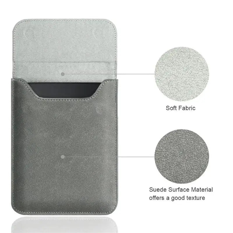 Matte Frosted E-Reader Sleeve – Magnetic Closure & Soft Lining Device Carrying Sleeve Qme