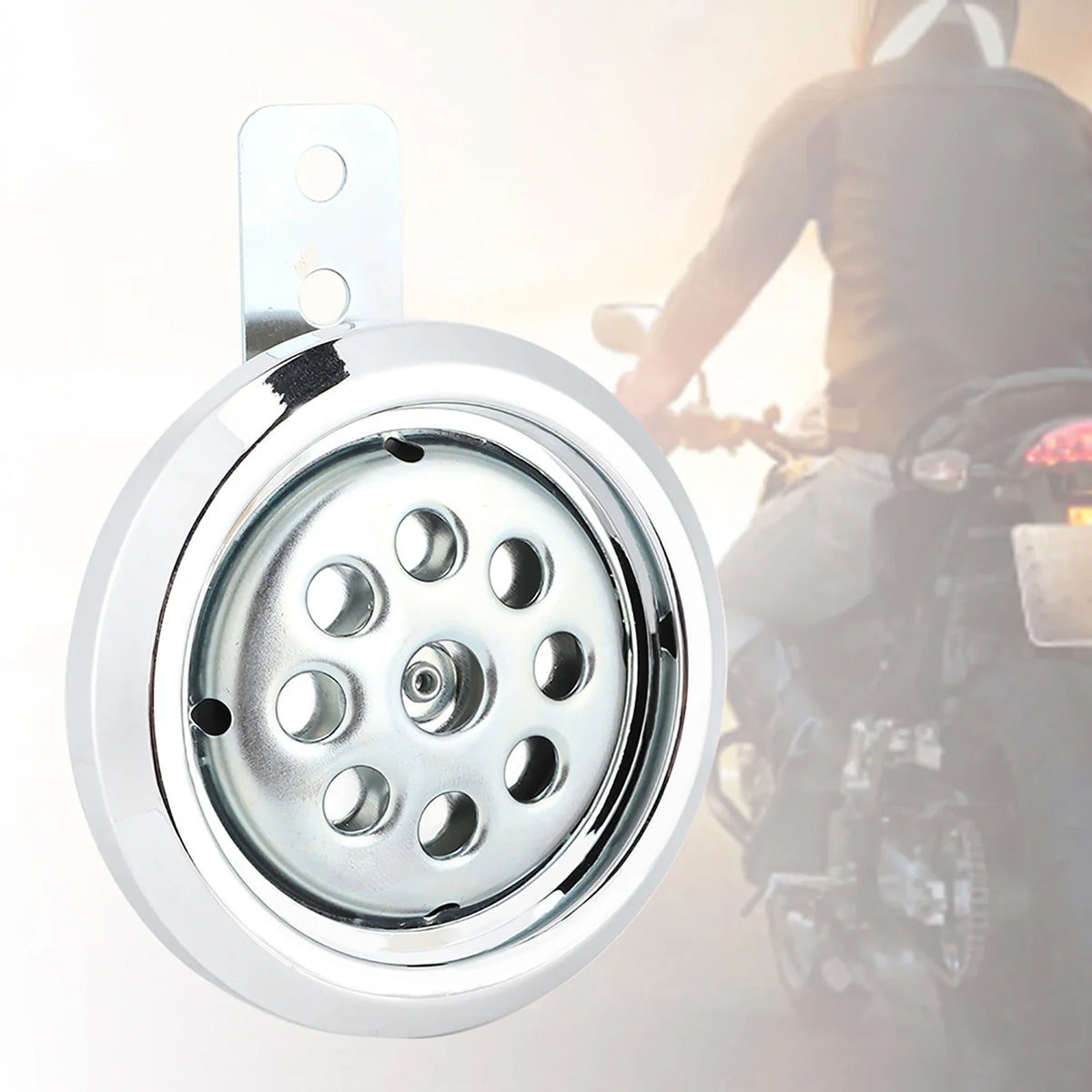 Chrome Motorcycle Horn – 105dB Waterproof Universal 12V Motorcycle Horn Qme