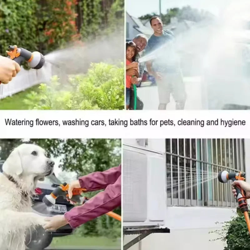 25FT Expandable Garden Hose with 7-Function Spray Gun Expandable Garden Hose Qst