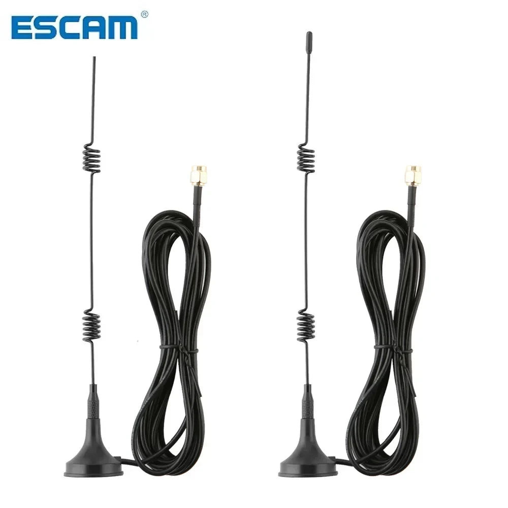 ESCAM 7dBi WiFi Antenna Extension Cable 3M Magnetic Base WiFi Antenna Extension Qme Default Title