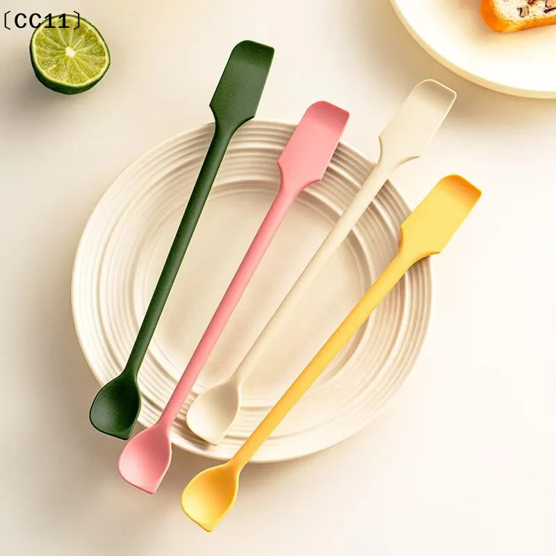 Silicone Small Spoon – Heat Resistant, Non-Stick & Easy Clean Silicone Kitchen Spoon Qme