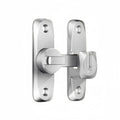 90 180° Flip Door Lock Zinc Alloy Sliding Gate Latch Security Door Latch Lock Qme Silver