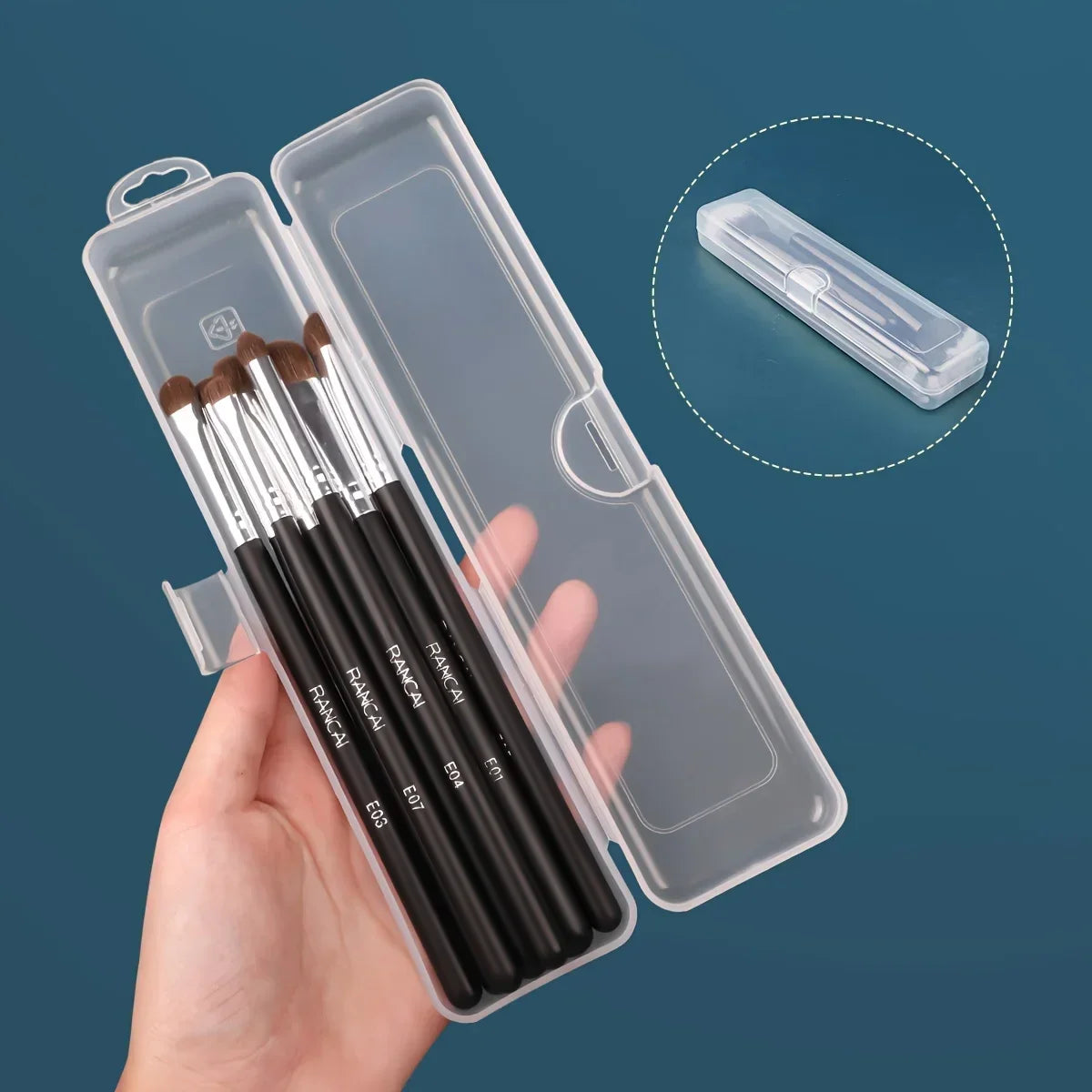 Makeup Brush Storage Box & Travel Case | ABS Organizer Makeup Brush Organizer Qme