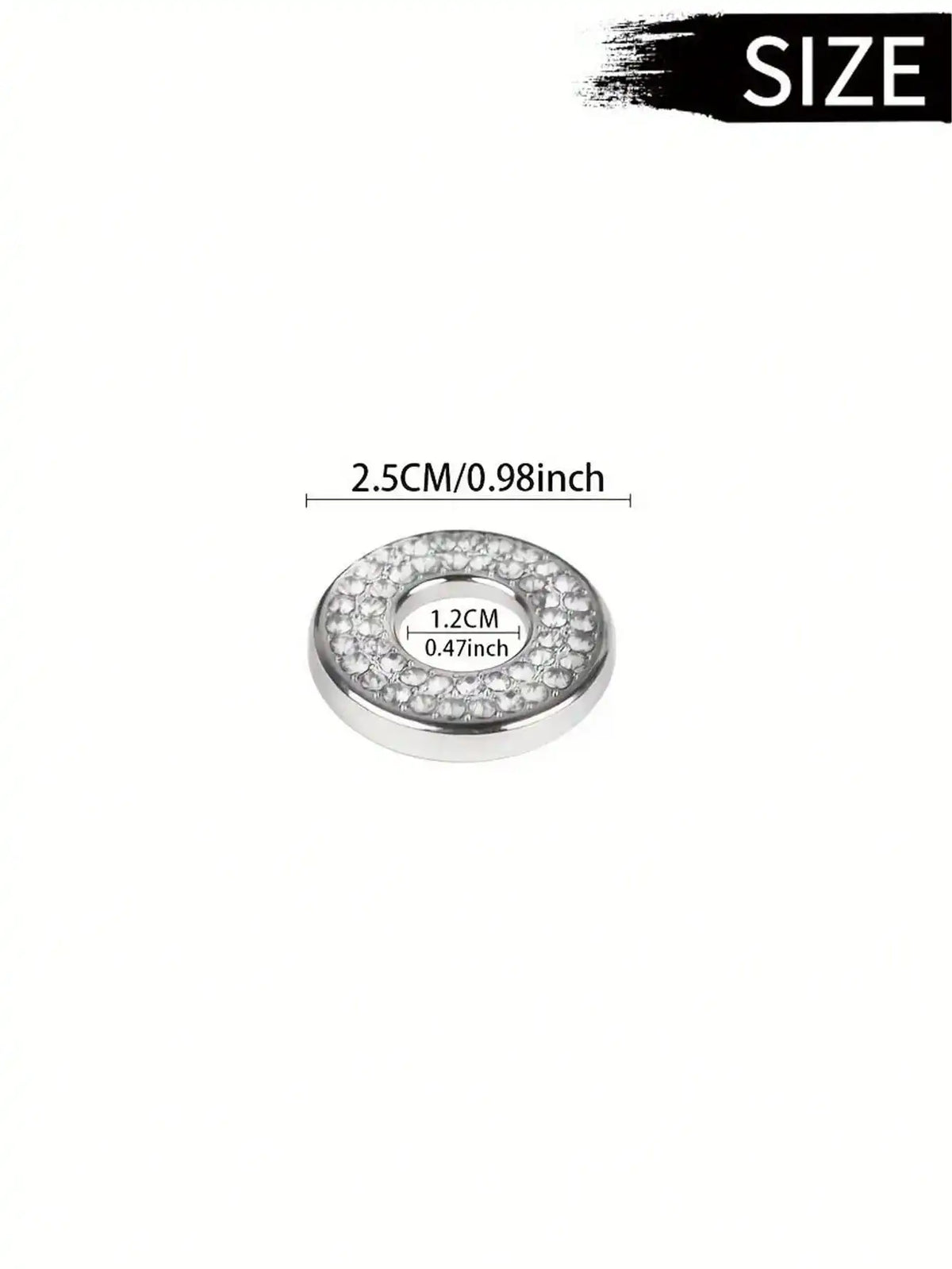 4-Pack White Door Lock Cap Rings for Mercedes-Benz Interior Car Interior Trim Qme