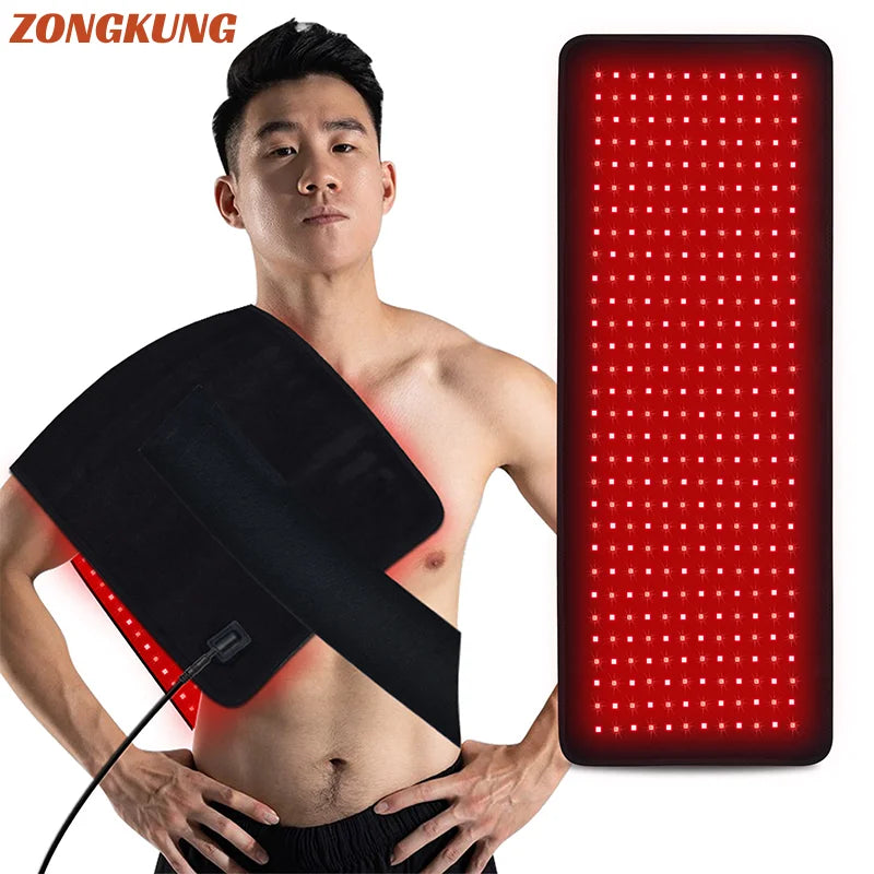 360 LED Red Light Therapy Belt 660nm 850nm Infrared Heating Pad Red Light Therapy Belt Qst