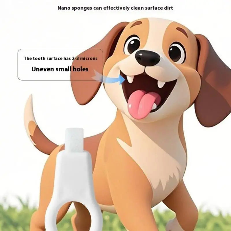 Pet Nano Dental Wipes – Dog & Cat Teeth Cleaning 3/6 Pcs Pet Dental Wipes Qst