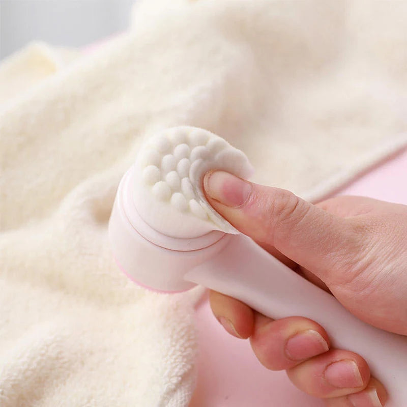3D Double-Sided Silicone Facial Cleansing & Massage Brush Facial Cleansing Brush Qst