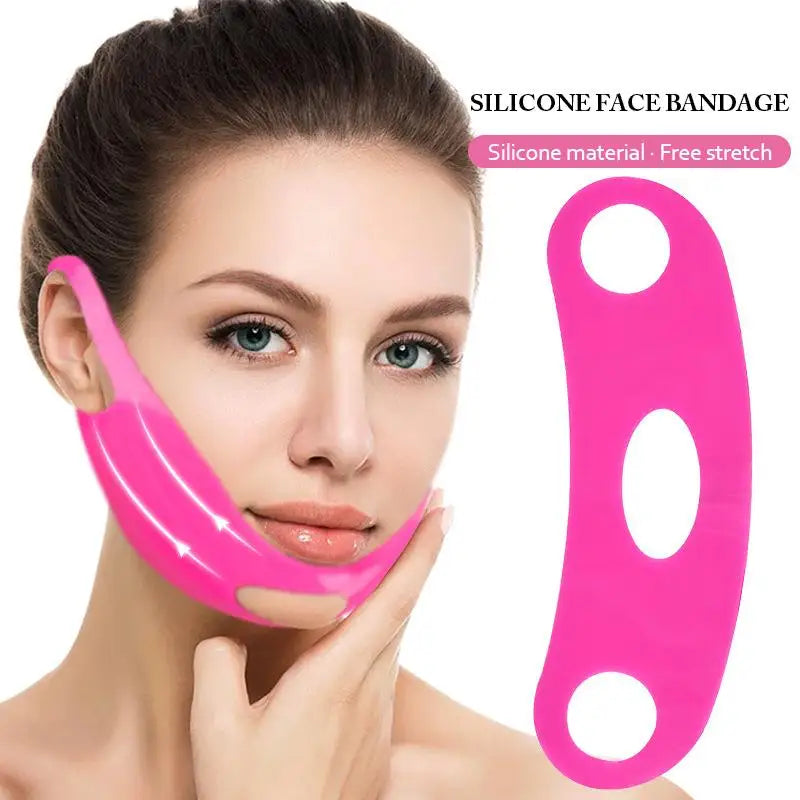 Silicone V-Line Face Lifting Strap – Chin & Cheek Shaper Face Lifting Strap Qst